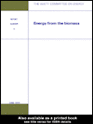 cover image of Energy from the Biomass